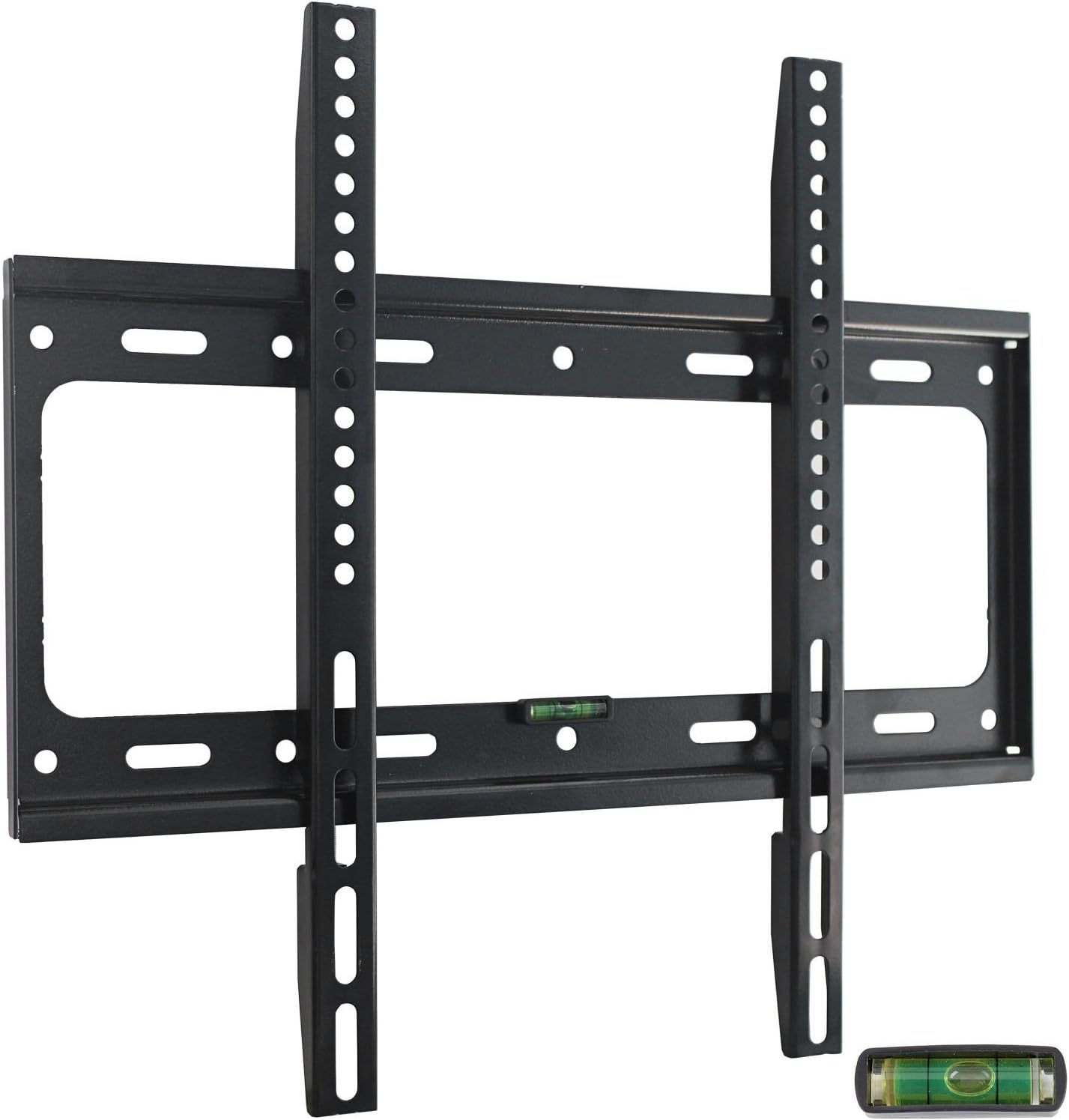 Ultra Slim TV Wall Mount Bracket for 32 37 39 40 42 43 46 48 50 51 55 inch Flat LCD LED Plasma HDTV Smart TV, Max VESA 400x400mm, Bubble Level Included