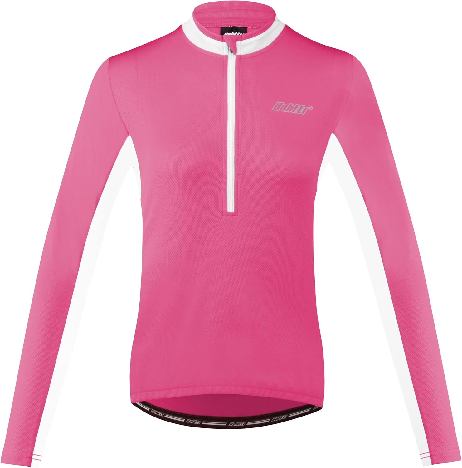 bpbtti Women's Half Zipper Long Sleeve Cycling Jersey Bike Biking Shirt with 3-Real Pockets - Image 2