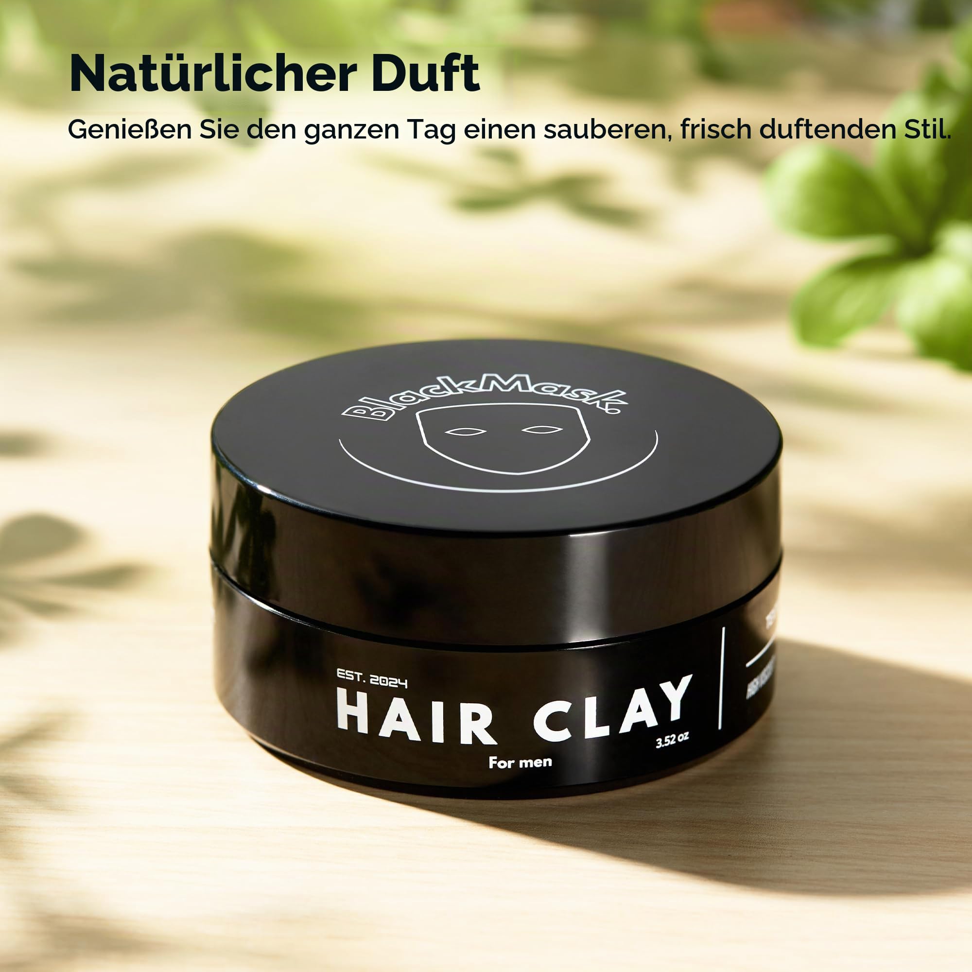 BlackMask Haar-Ton für Männer (10,5 l) Einfache Anwendung: Fügt Sofort Textur und Volumen hinzu Matt Finish Starker Halt Ton für Haarstyling