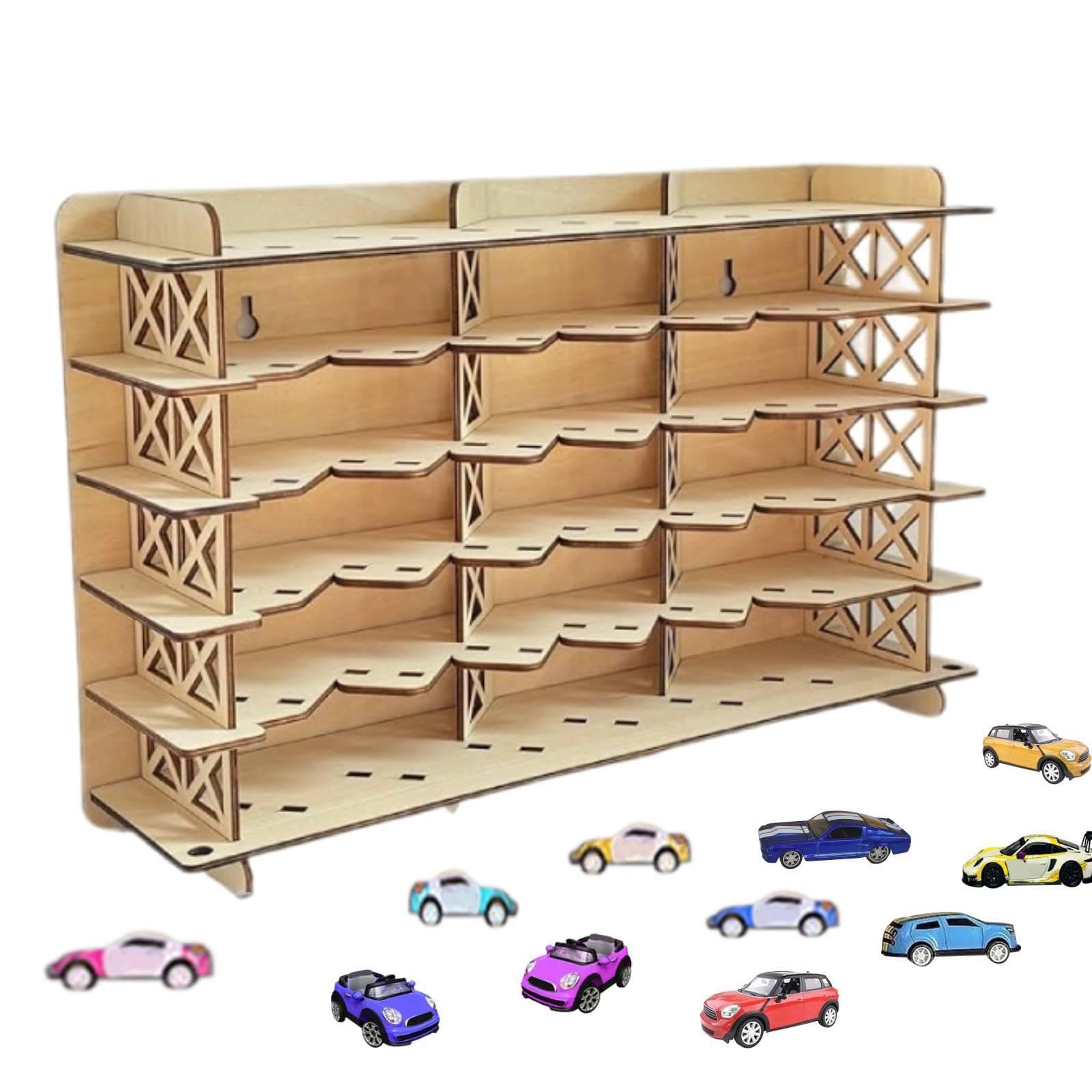 Vetrina Da Parete in Legno per Miniature: Supporto Versatile per Esporre Giocattoli.