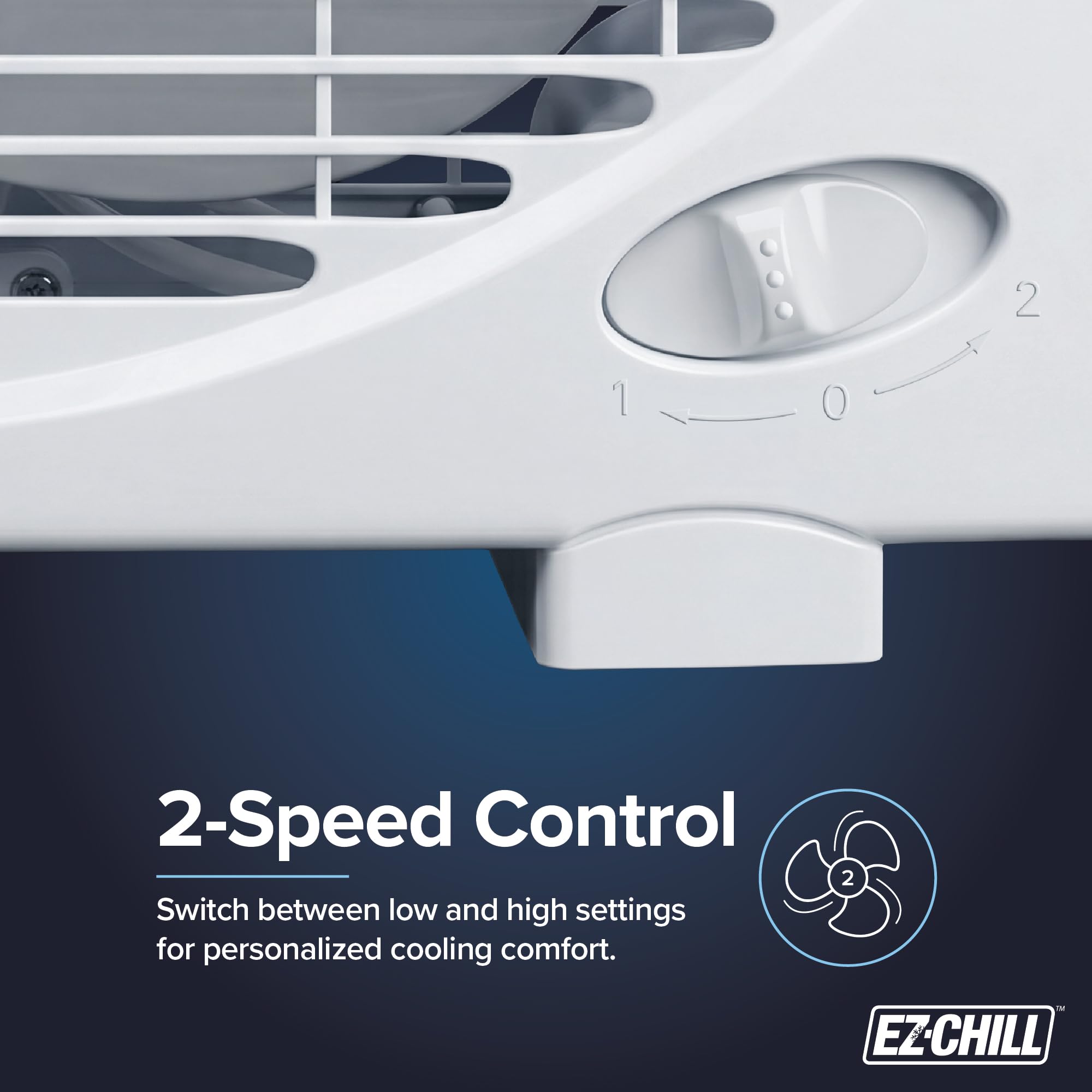 EZ-CHILL 9" Portable Box Fan - Quiet Cooling -5