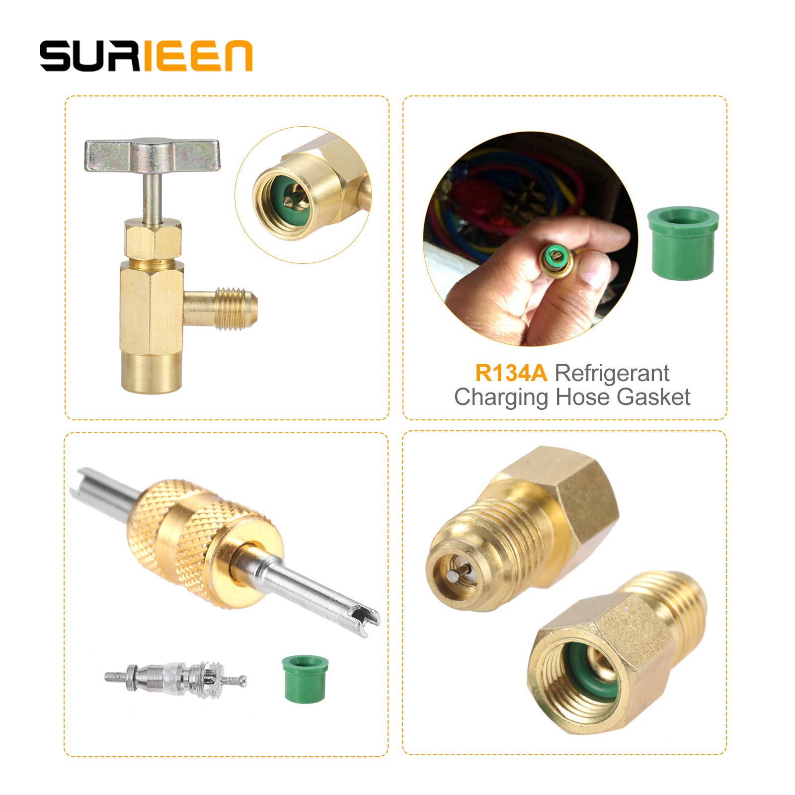 R134A Schnellkupplungen Set - Profi-Klimaanlagen-Wartung Für Kfz