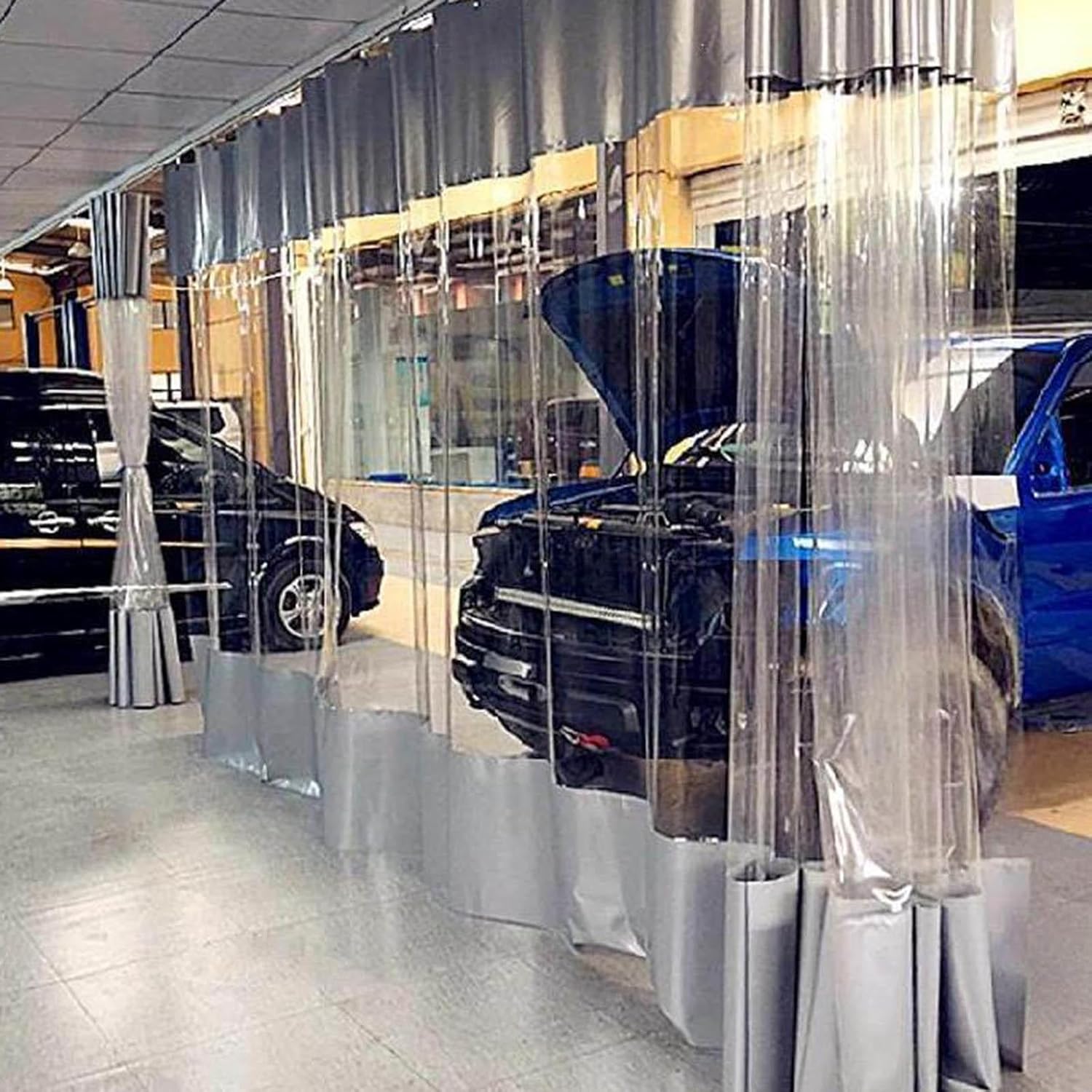 Jolan Outdoor Clear Tarp Curtain,with Grommets,Pergola Patio Gazebo Porch Carport Waterproof Transparent Tarpaulin Side Panels,Weatherproof Partition Curtains,Customizable,W×H-1×0.8m(3.3 * 2.6ft)