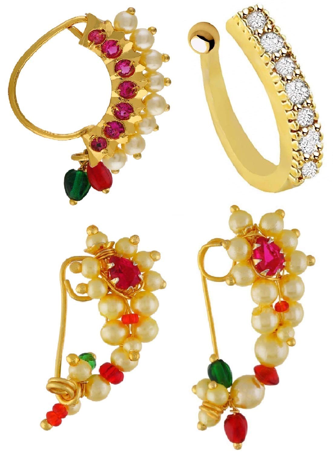 See full amazon price history chart for VAMA FASHIONS Artificial Maharashtrian Marathi nath nose ring pin Without Piercing Clip on Mukuthi Nathiya For Women & Girl VAMA FASHIONS Artificial Maharashtrian Marathi nath nose ring pin Without Piercing Clip on Mukuthi Nathiya For Women & Girl (B07PJV74FC) Amazon Price History, Amazon Price Tracker