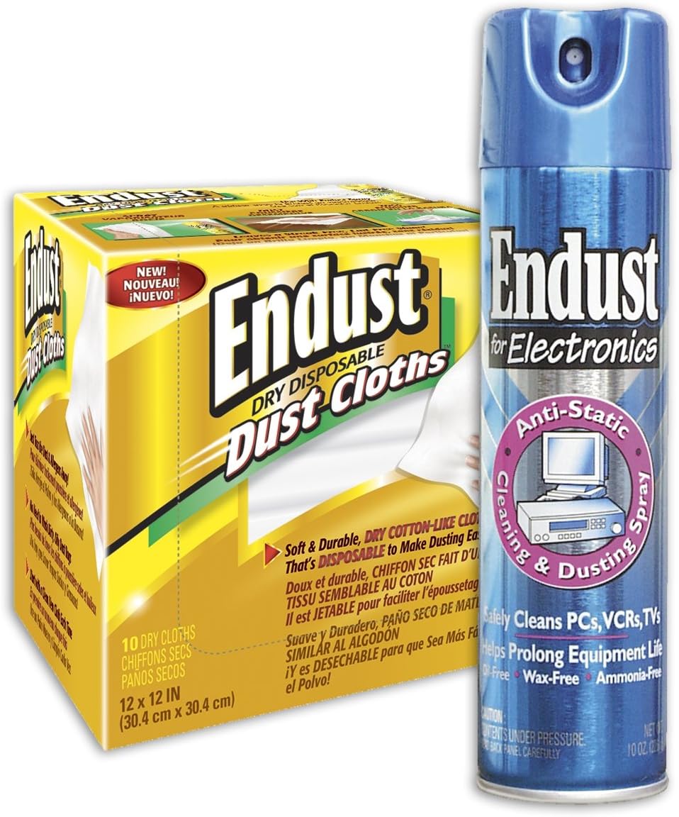 Endust for Electronics 096000BP 10 Count AntiStatic Cleaning and
