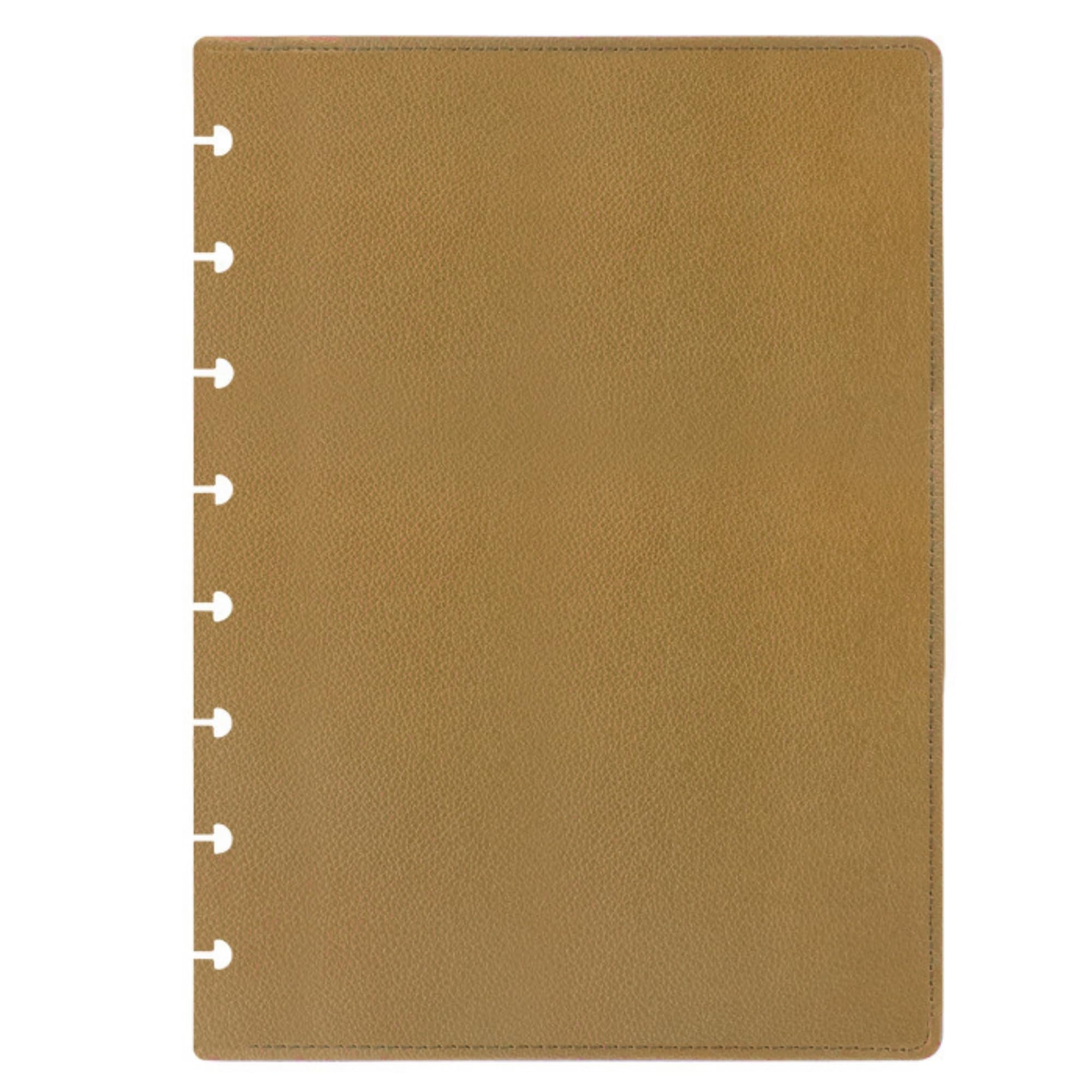ITSYHPRO A5 Size Discbound Journal PU Leather Covers(1 Pair) Compatible with Notebook and Planner(Brown,A5) โ image 1