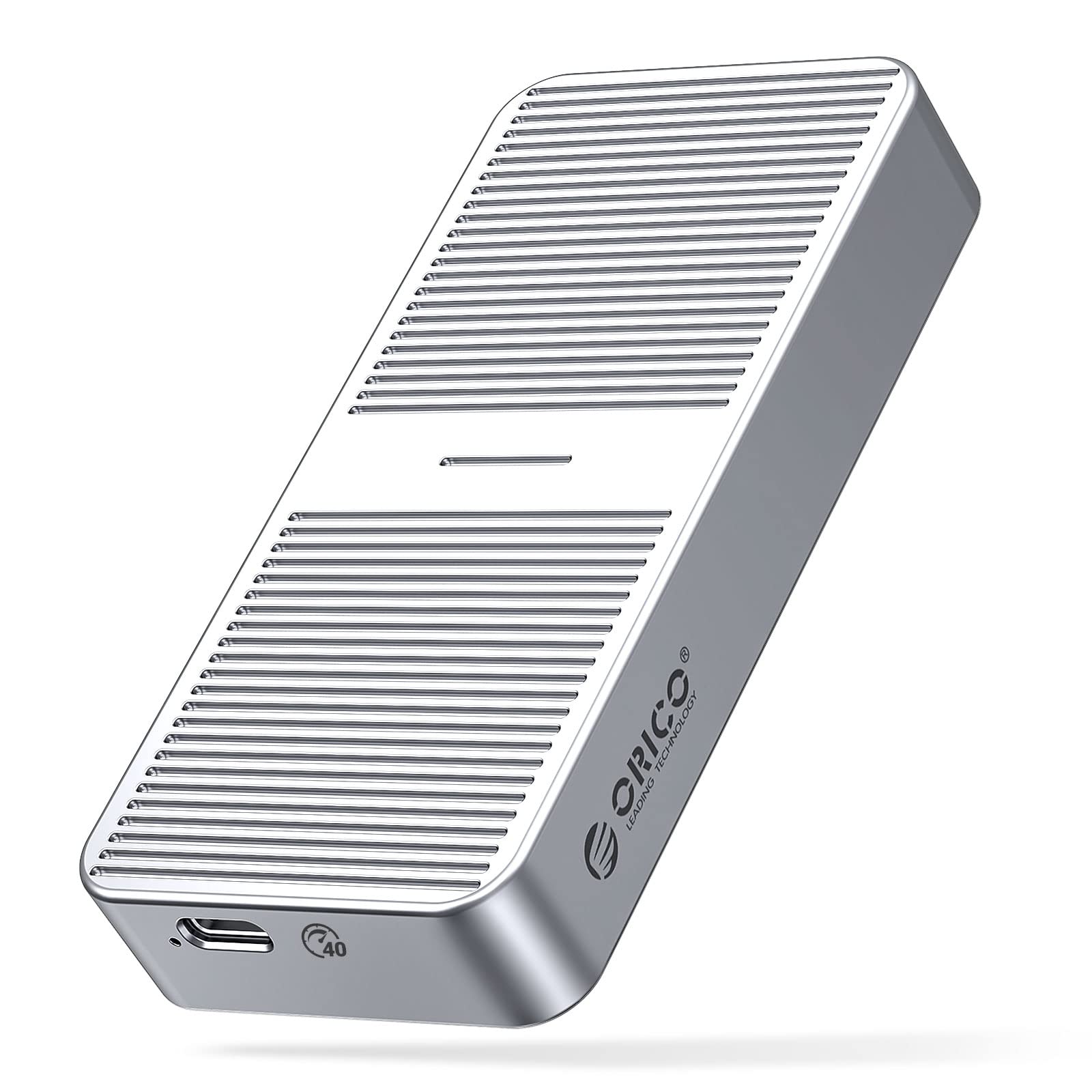 ORICO Upgraded M.2 NVME SSD Enclosure 40Gbps PCIe3.0x4 USB C Adapter, Aluminum NVME PCIe 2280 M-Key(