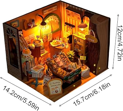 Mini House Building Kit Diorama Model Craft Set