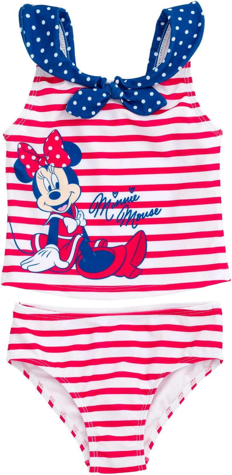DisneyMinnie Mouse Racerback Tankini Top and Bikini Bottom Swim Set Infant to Big Kid