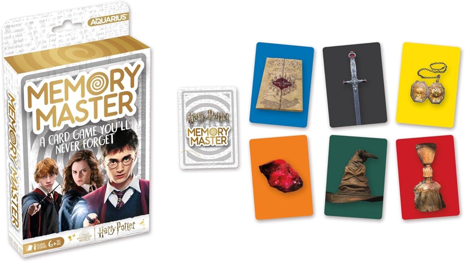 Aquarius Harry Potter Memory Master Card Game - Fun Family Party Game for Kids, Teens & Adults - Entertaining Game Night Gift - Officially Licensed Harry Potter Merchandise