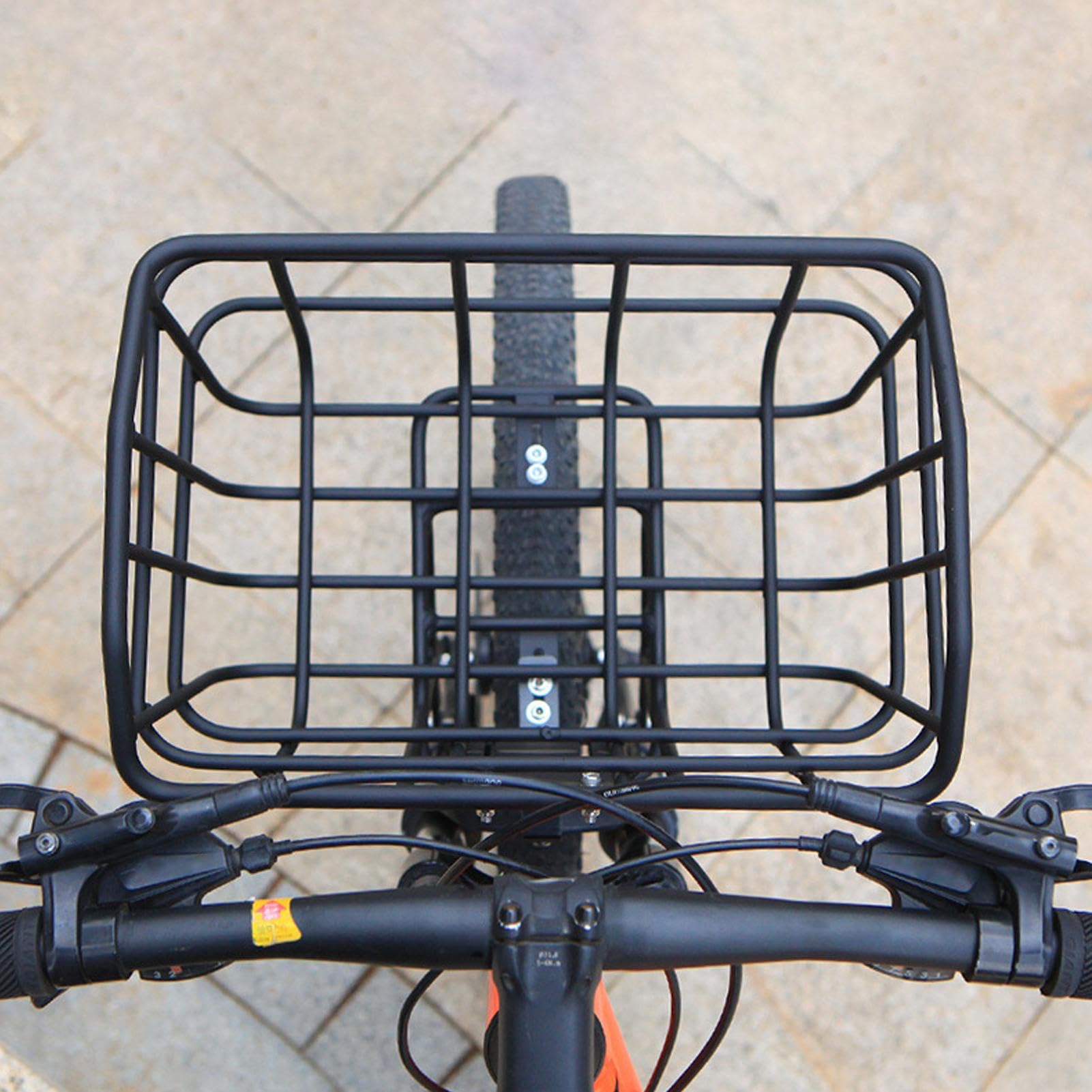 Metall Fahrrad Rahmen Korb Präzise robuste Schnellspann-Halterung | Cargokorb Lenker-Aufbewahrungshalterung Fahrrad-Aufbewahrungszubehör für Einkaufen, Picknick und Outdoor-Abenteuer