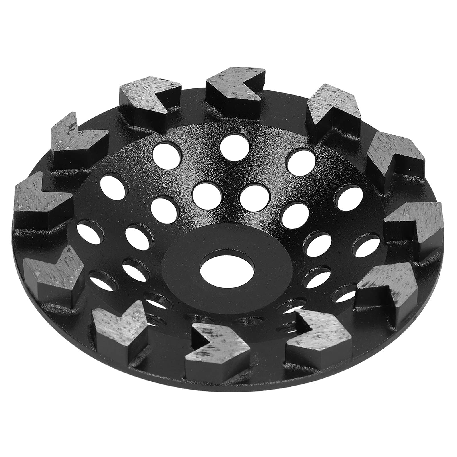 ： Meule Diamantée 180 Mm 10 Dents pour Béton, Pierre, Ciment – Accessoire de Meuleuse d'angle pour Ponçage, Préparation de Nivellement – Disque de Meulage avec Corps en Acier pour Usage