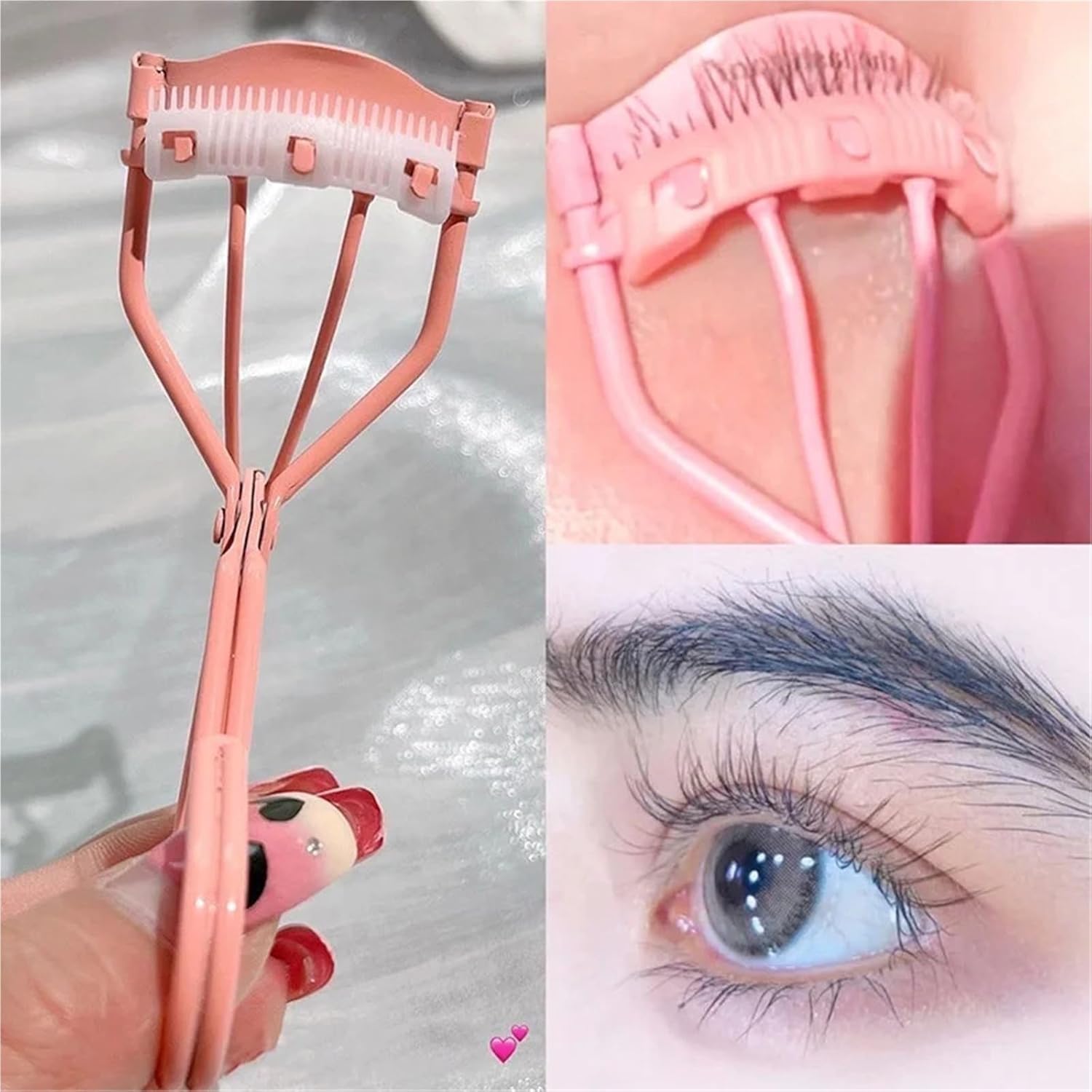 Beauty Makeup Tool Set Eyelash Curler with Replacement Strips for Daily Beauty(D2-20-A)
