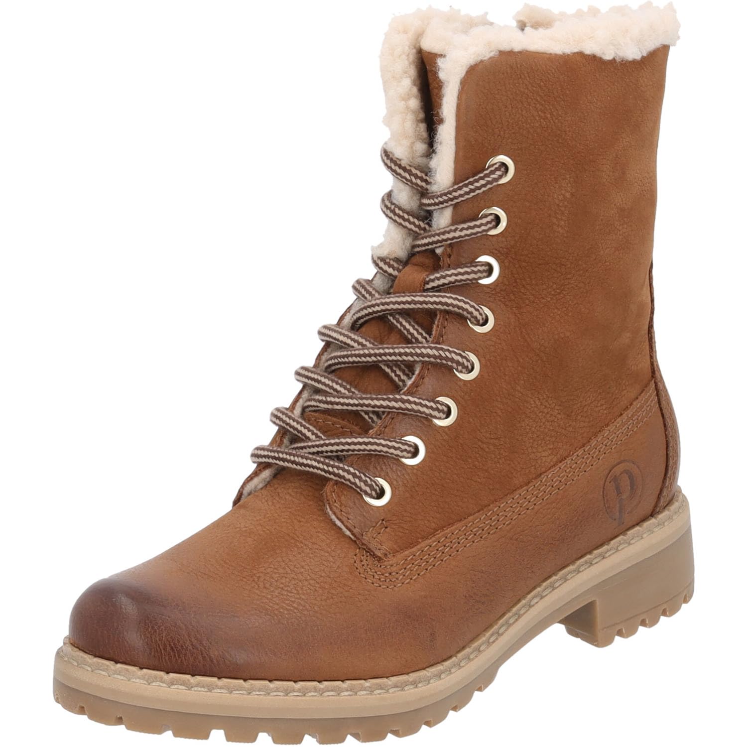 Palado Damen Stiefeletten Olib – elegante Boots aus Rindsleder - warm gefütterte Stiefel - modische Schnürstiefel
