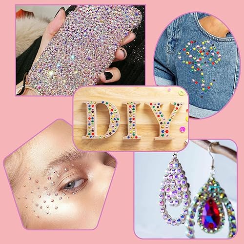 Miniatura 5 de Diamantes de imitación para manualidades, diamantes de imitación para uñas, gemas de uñas y diamantes de imitación, diamantes de imitación con parte