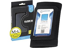 PRO Secure RFID-Enabled Arm Badge Holder Wallet with Velcro Pocket: Expeditious Hands-Free...