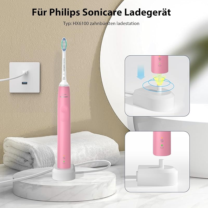 Gugiers Philips Sonicare HX6100 töltőállomás USB kábellel HX6000 HX3000 HX8000 sorozathoz