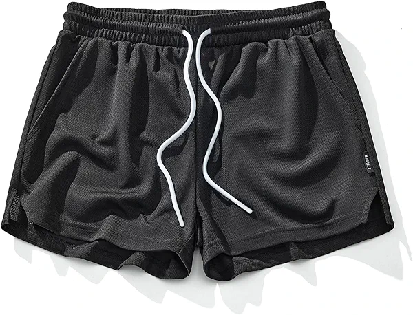 AIMPACT Mens Mesh Running Shorts 3 Inch Quick Dry Gym Athletic Workout Shorts for Men with Pockets