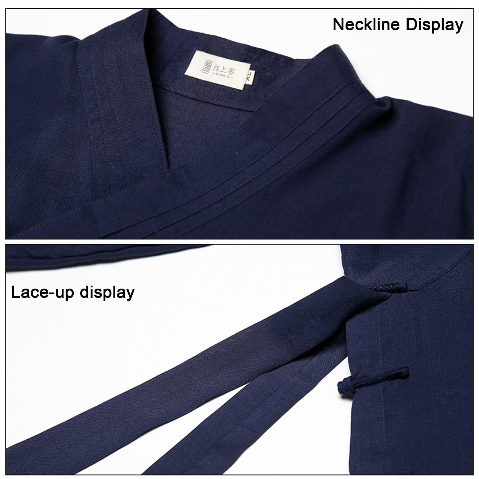 Herren Tai Chi Uniform Kung Fu Anzug Leinen Kampfkunst Kleidung Traditionelle chinesische Uniformen für Wing Chun und Qigong,BlackB-L