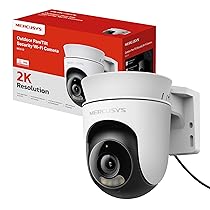 MERCUSYS MC510 Telecamera WiFi Esterno 2K 3MP, Videocamera Sorveglianza 360°, Visione Notturna a Colori, Audio a 2 Vie, Rilevamento di Movimento, Allarme, Notifica, Zona Privacy, Supporta microSD 512GB
