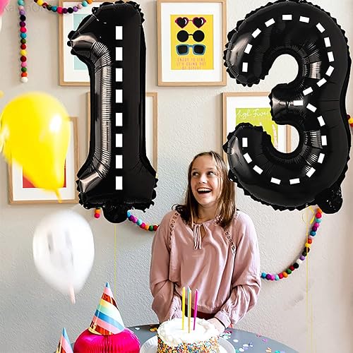 Miniatura 2 de Globo de aluminio de 40 pulgadas con el número 12, globo gigante con el número 12 para decoración de fiesta de cumpleaños de 12, boda, aniversario,