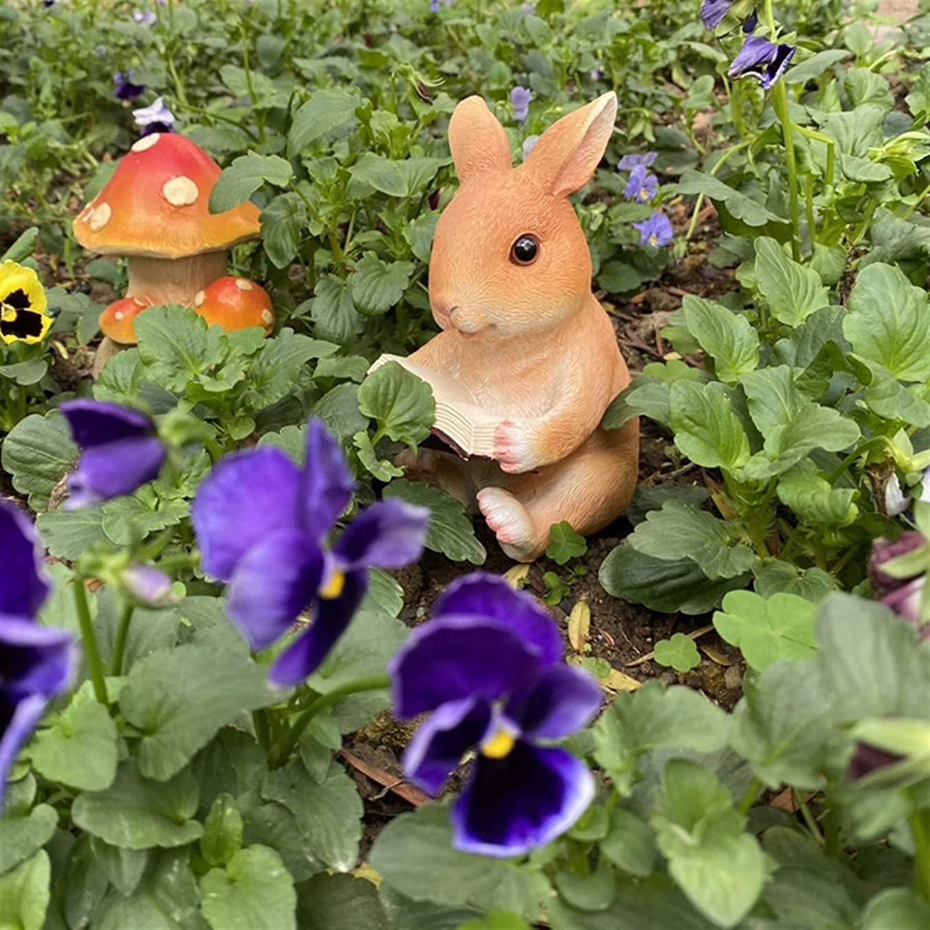 STATUA DI CONIGLIO, Statuetta Di In Resina, Decorazione Di Di Pasqua, Scultura EUR 21,36 - Foto 4