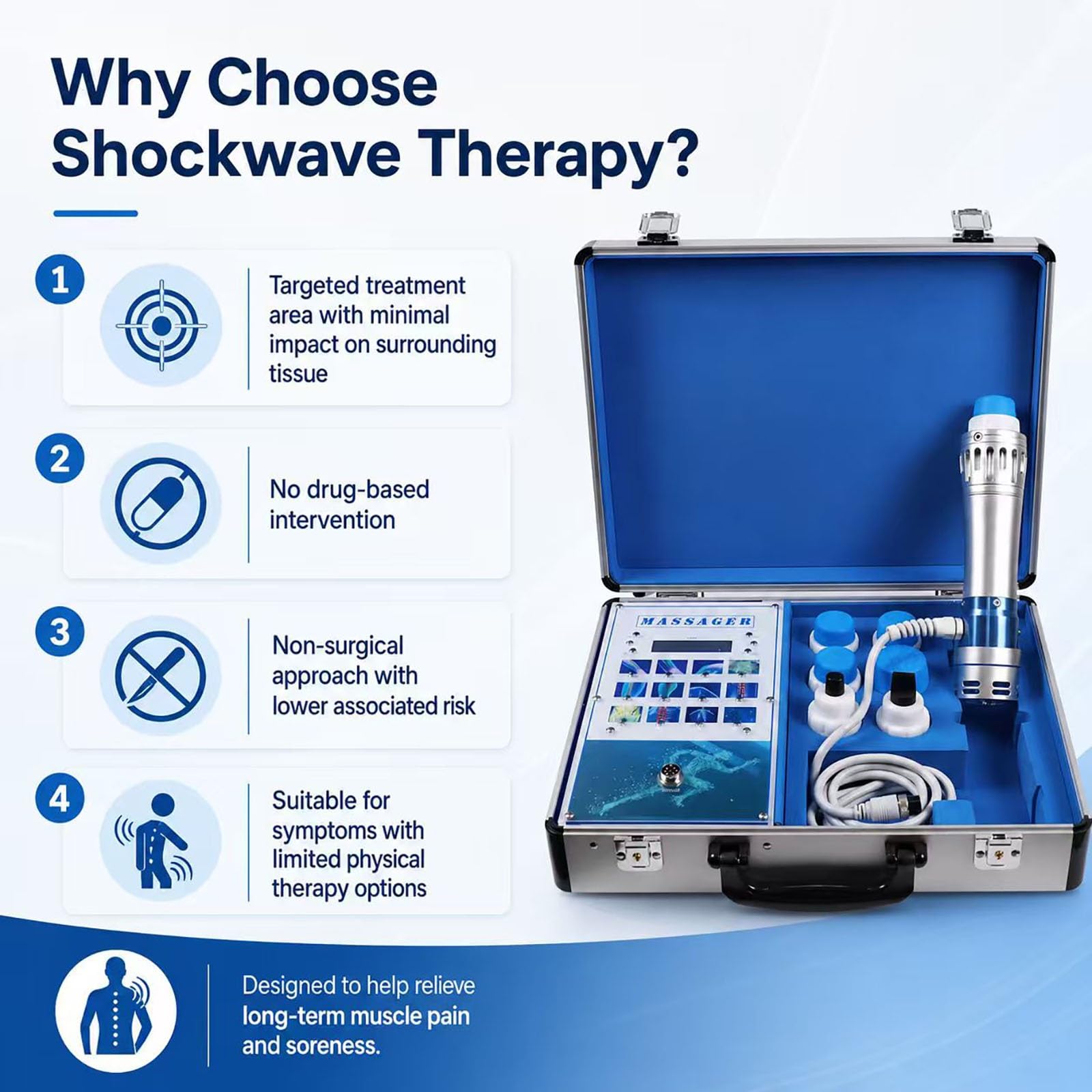 Dispositivo Di Elettroterapia Multifunzione Meridian, Massaggiatore Bioelettrico Dds Con Elettrodi Tens Eco for Il Rilassamento Corporeo, Stimolatore Muscolare for Il Sollievo