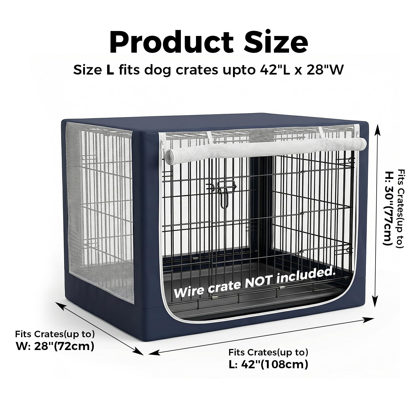 Amazon.co.jp: Incycall 犬用クレートカバー、通気性メッシュ蚊帳