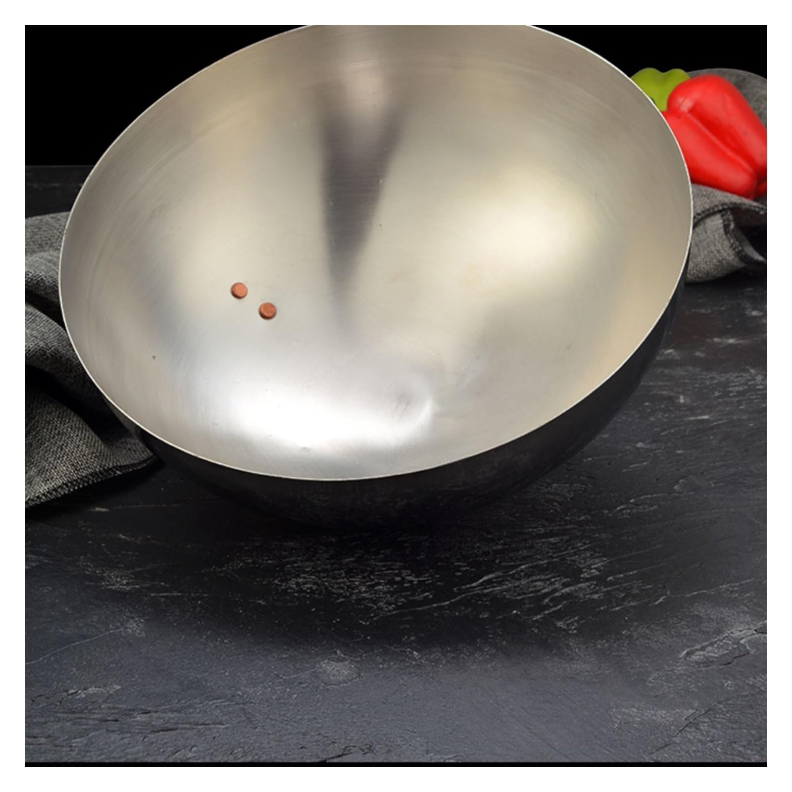 Universaldeckel Freistehender Pfannendeckel, runde Bratabdeckung aus Edelstahl/Käseschmelzkuppelabdeckung, ideal for Flache Grillplatten und andere Grills Ersatzdeckel(29)
