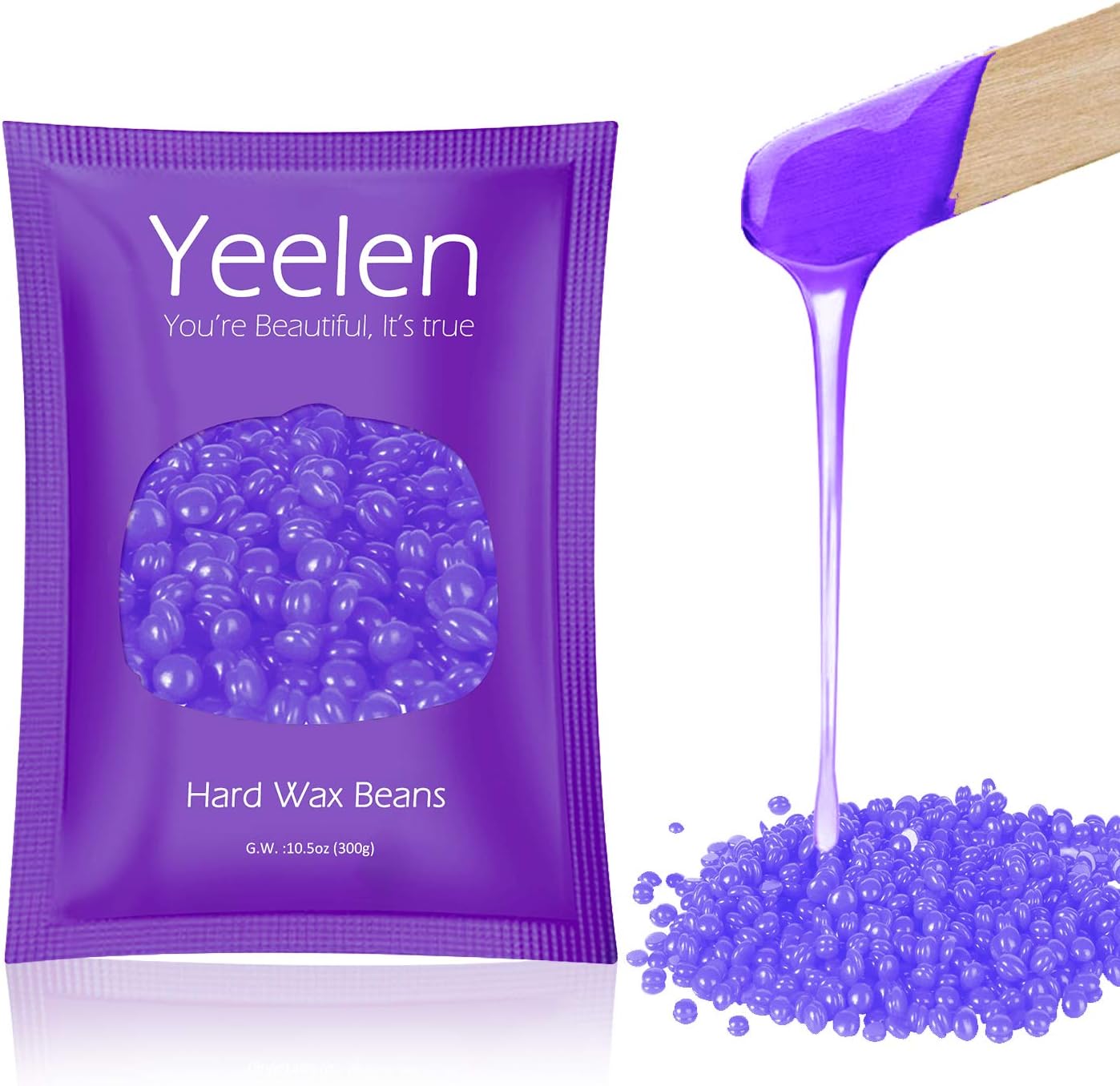 Yeelen Hair Removal Kit Hot Wax Warmer Waxing Kit Wax Melts for Painless Wax of Face, Armpits, Bikini