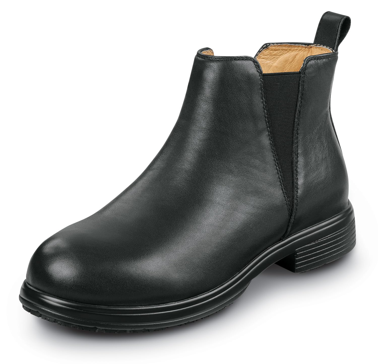SR Max Salem, Women’s, Black, Soft Toe, MaxTrax Slip Resistant, EH Chelsea Work Boot (7.0 M)