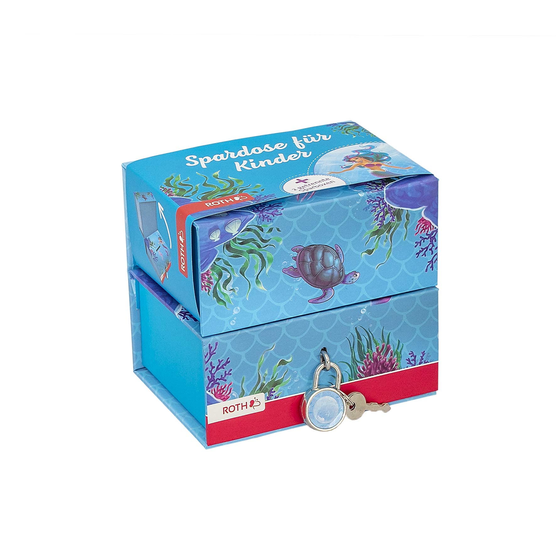 Tirelire En Forme De Sirène, Amusante Pour Fille, Avec