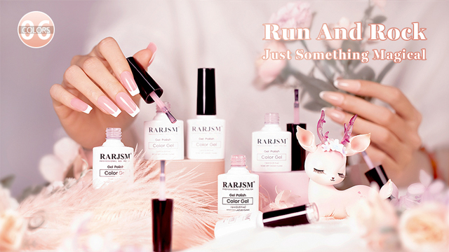 Amazon.com: RARJSM Translucent Sheer Pink Gel Nail Polish LED UV