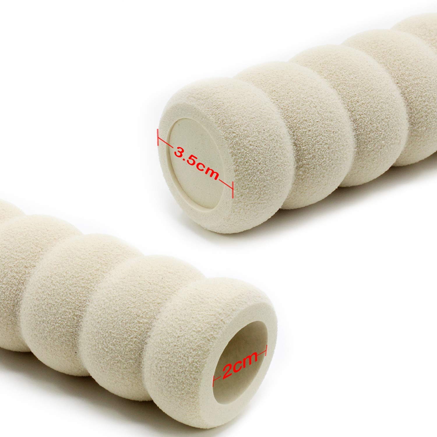 Coolty 6pcs Protezione per Maniglie per Porte, Protezione per Maniglie di Protezione, Soffice Schiuma per Bambini Maniglia per Porta di Sicurezza per Bambini Manopola (Beige)