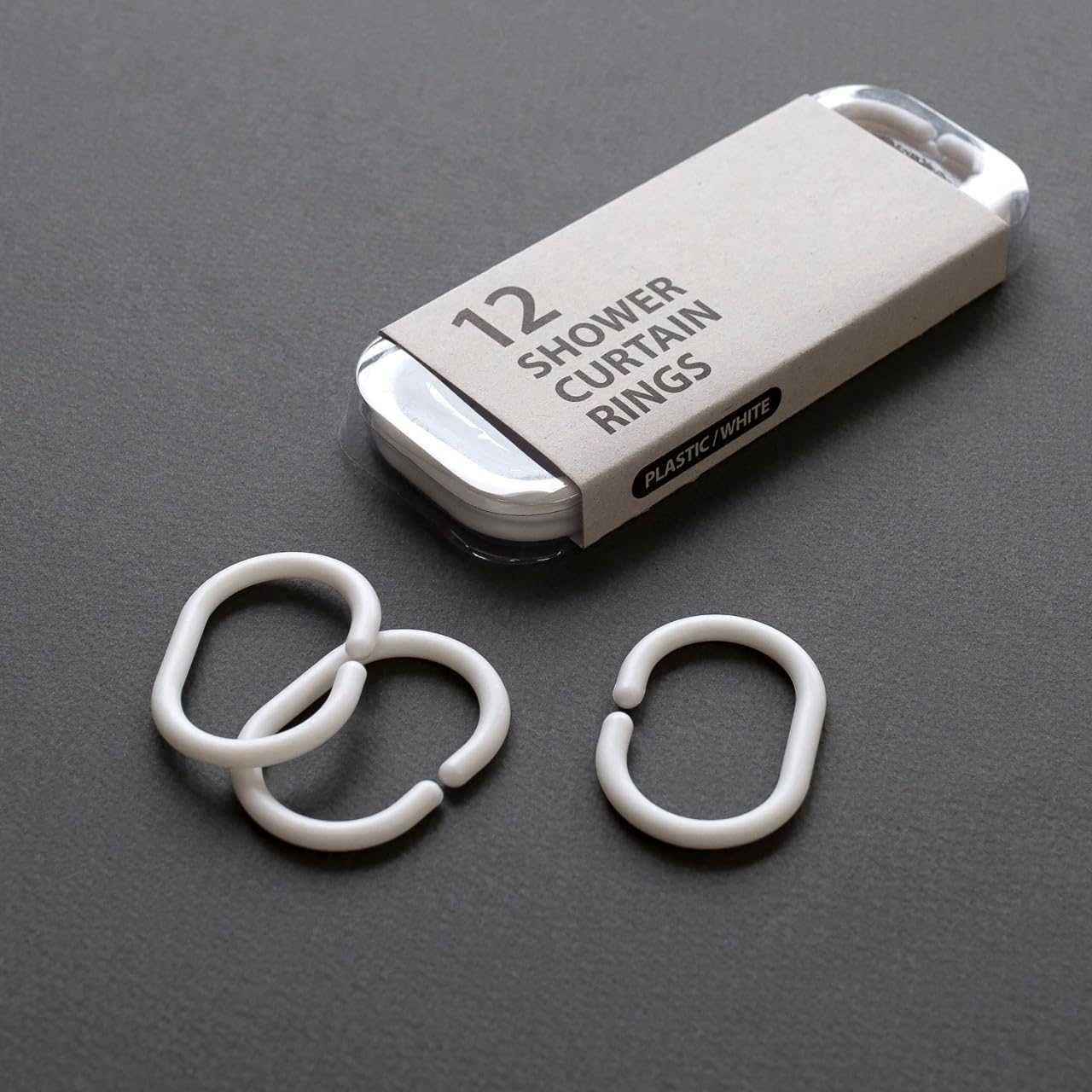 Quick-Dry Shower Curtain – Lightweight, Water-Repellent Design with Crinkle Texture, No Liner Needed, Made in Korea, Ash Navy, 68” W x 74” L