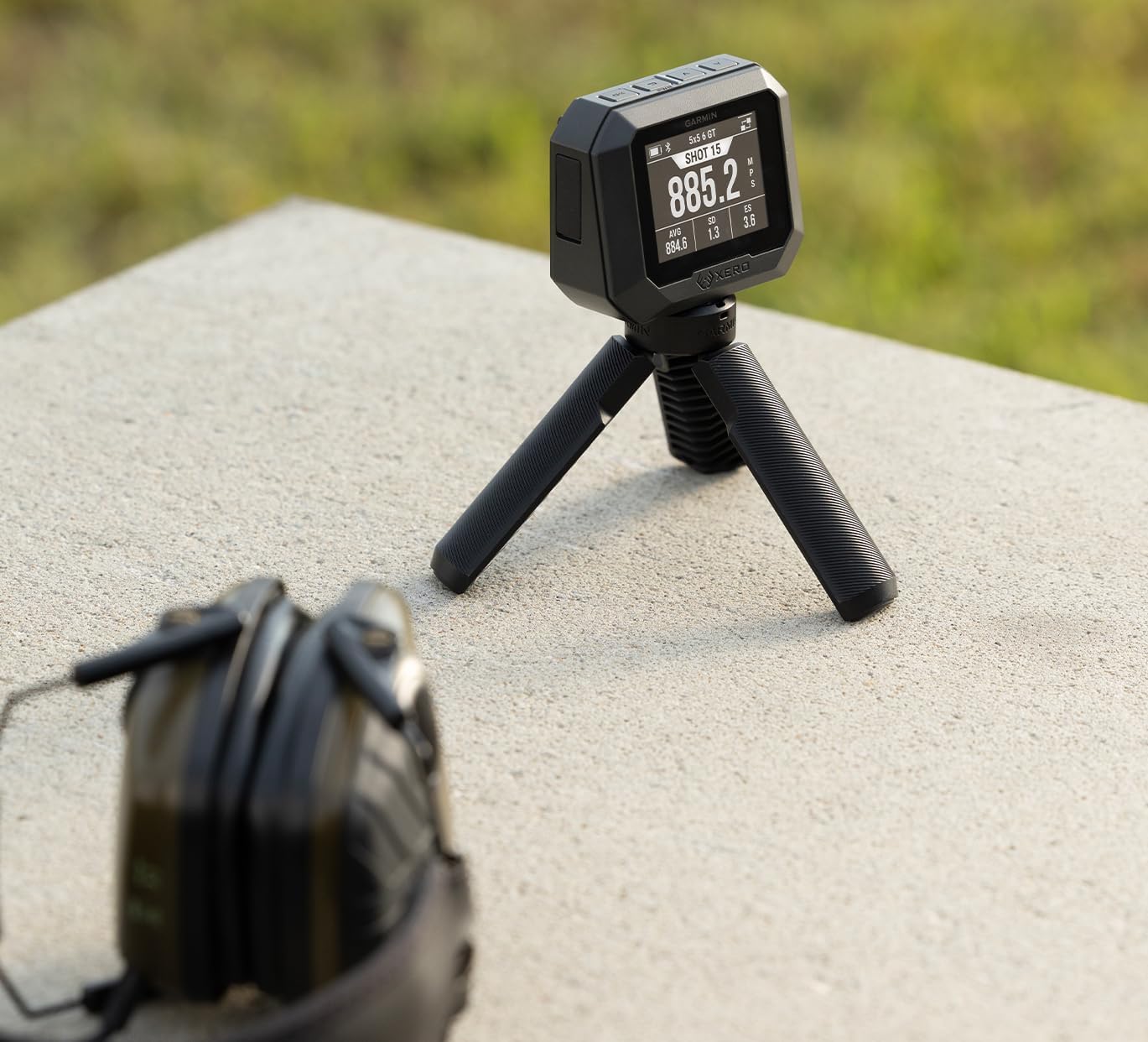 Garmin Xero C2 Ballistic Chronograph | Compact Reliable Chronograph Tracks Up to 10 Shots Per Second, Instant Readings from 100-5000 FPS with Tripod and Siganture Series Case Bundle