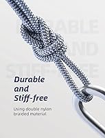 Vista 3 de AINOPE Cable de extensión USB, extensor USB, cable de extensión USB 3.0, cable macho a hembra, cable de alta transferencia de datos, compatible