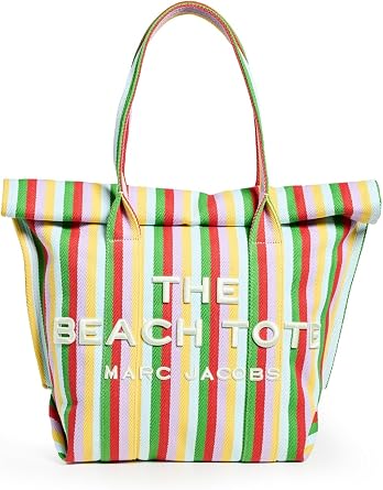 Marc Jacobs Womens The Striped Jacquard Beach Tote Bag
