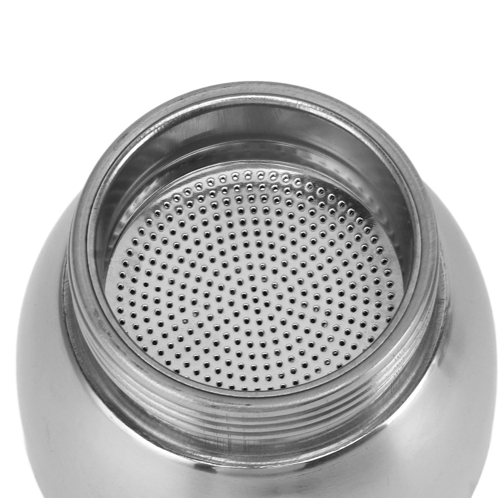 Olla Moka de Vidrio Borosilicato y Acero Inoxidable, Fácil de Usar, Segura y Saludable, para Inducción, Estufas, Sin BPA, Válvula de Seguridad Italiana (4 taza)