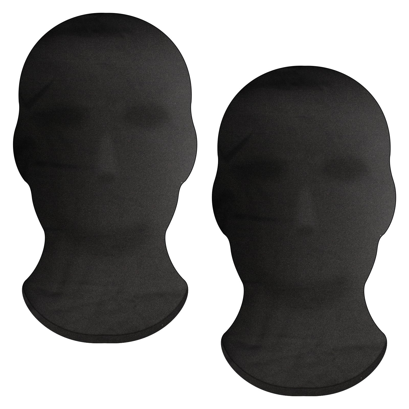 2PCS Black Full Face Mask,Halloween Full Black Mask,Halloween Spandex Hood Mask,Faceless Skin Masks Halloween,Head Cover Faceless Mask for Halloween Party Costume