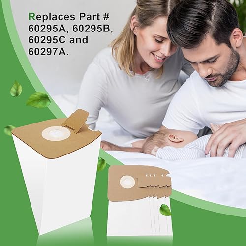 Miniatura 6 de Paquete de 36 bolsas de vacío de repuesto para Eureka Mighty Mite serie 3670 y 3680, bolsas de vacío MM 60295A