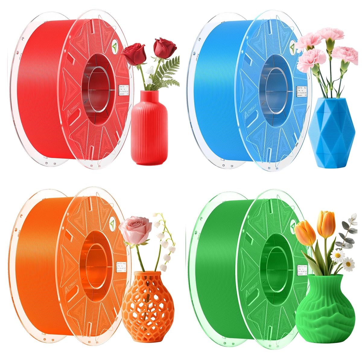 Creality Hyper PLA Filamento RFID multicolor de 1.75 mm optimizado para evitar enredos 8