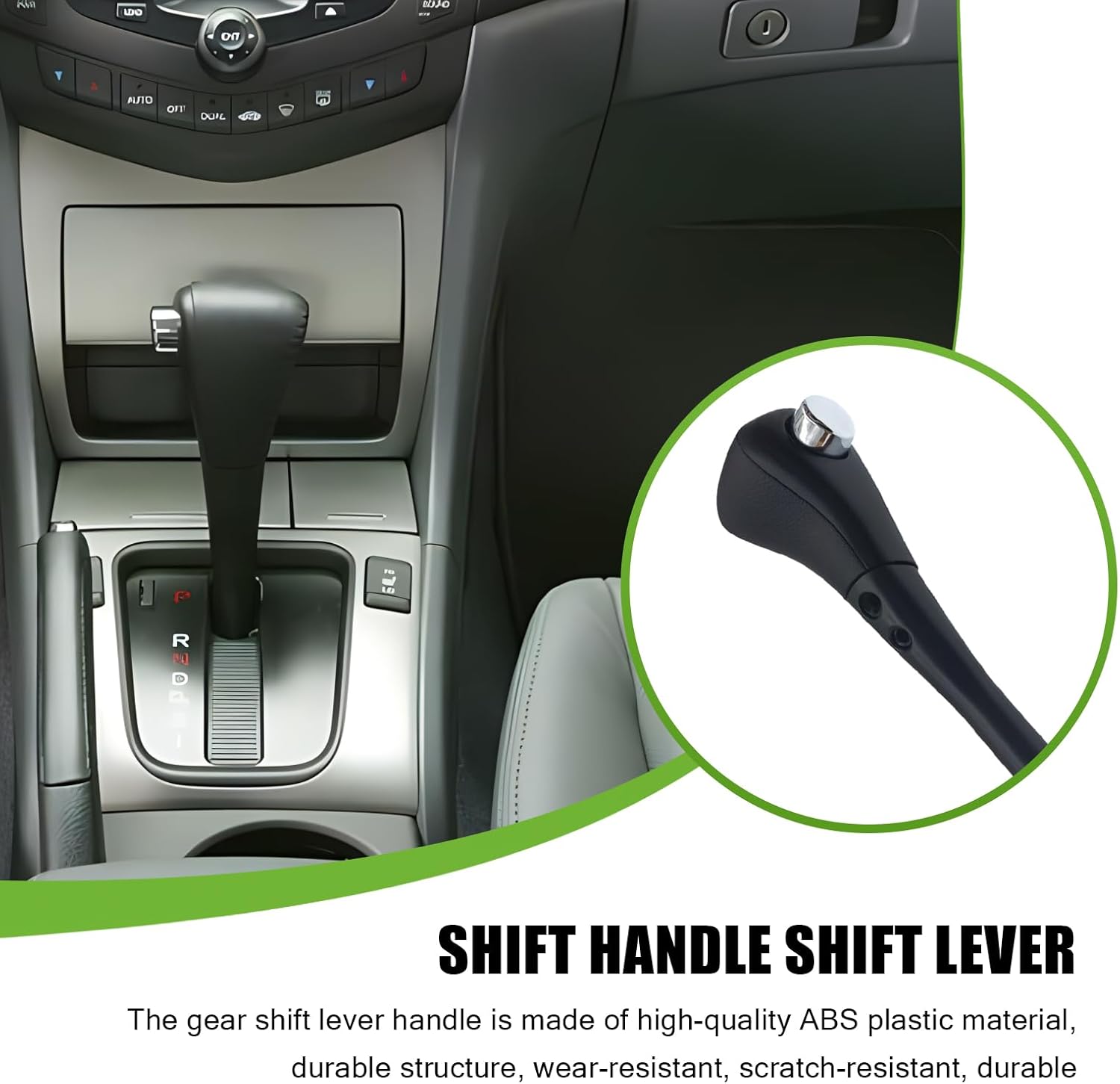 1 pomo de cambio de marchas para automóvil, resistente al agua, accesorios para palanca de cambio automático, compatible con Accord 2003-2006, OEM #54130-SDA-A84ZB - imagen 3