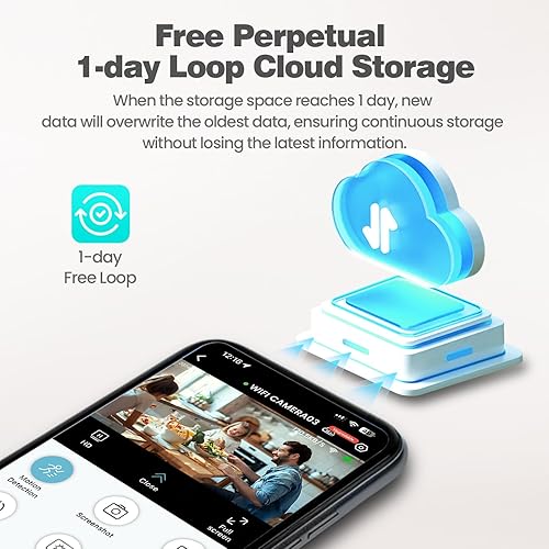 Miniatura 5 de Cámara oculta, cámara de niñera 2025 para el hogar  Detección de movimiento sin WiFi, almacenamiento en la nube gratuito de 1 año, cámara