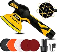 Lixadeira Politriz Roto Orbital A Bateria Sem Fio 5000 Rpm Bivolt 12v 145 Mm C/Acessórios Blp120 The Black Tools