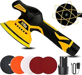 Lixadeira Politriz Roto Orbital A Bateria Sem Fio 5000 Rpm Bivolt 12v 145 Mm C/Acessórios Blp120 The Black Tools