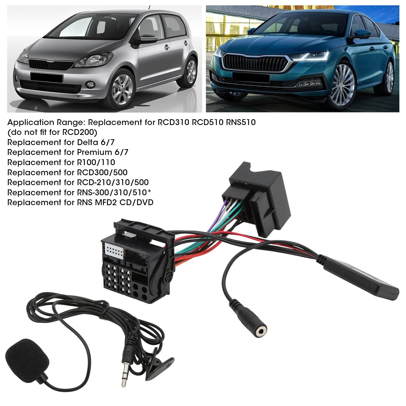 SIXRUN Adapter Kabla Aux In Bluetooth 5.0 do RCD310 RCD510 RNS510 (z