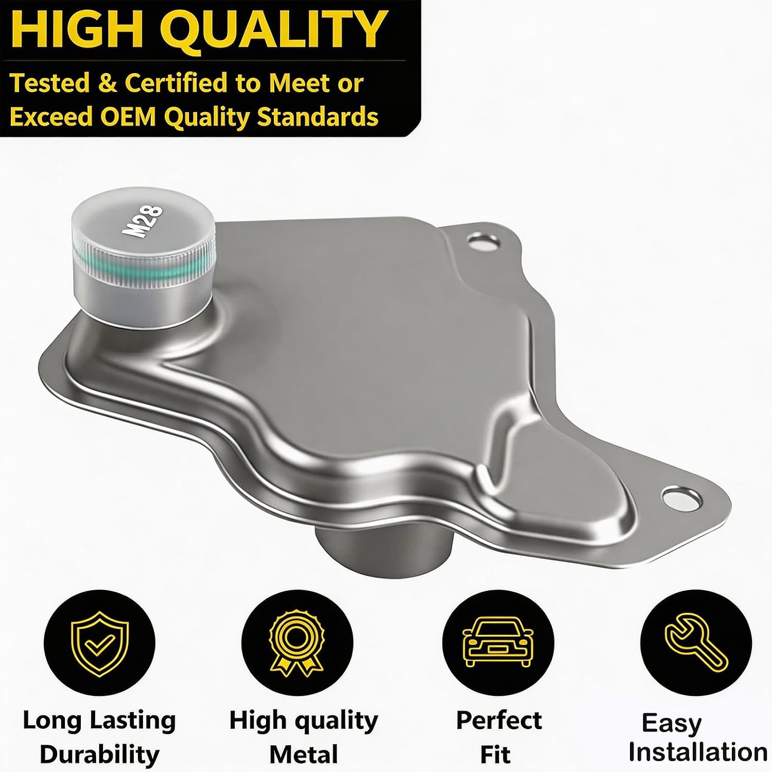 RE0F10D CVT Transmission Filter Oil Pan Gasket Kit Nissan Altima NV200 Rogue Qashqai QX50 2.0L 2.5L Replaces 31728-29X0D 31726-3JX0A 31726-28X0A