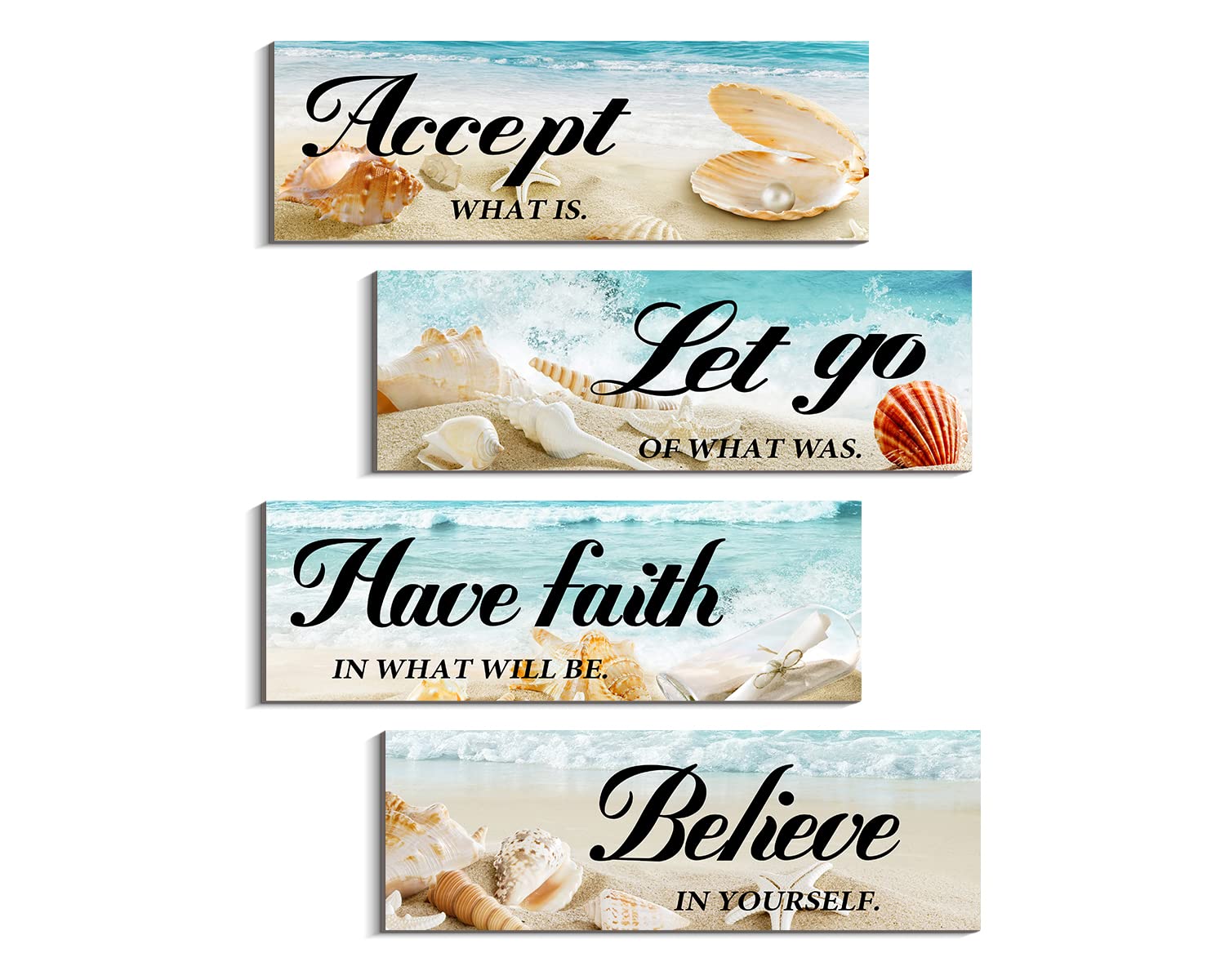 Creoate Inspirational Wall Decor Beach Theme Design Thick Wood Plaque |  Desertcart Seychelles, image size:1500x1200