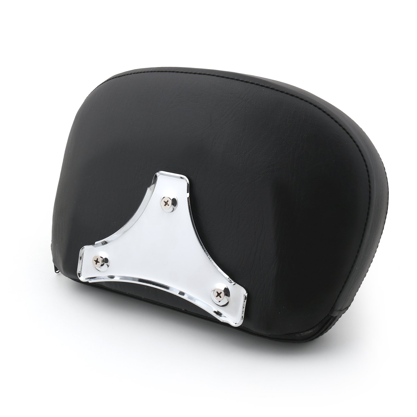 Topteng Coussin de Dossier de Sissy Bar Amovible pour Moto, Coussin de Dossier de Sissy Bar adapté pour Electra Glide adapté pour Road King adapté pour Road Gilde 2009-2014, Chrome